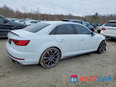 Trzecie zdjęcie samochodu z tyłu: 2018 AUDI S4 PRESTIGE VIN:WAUC4AF44JA075939 - miniatura