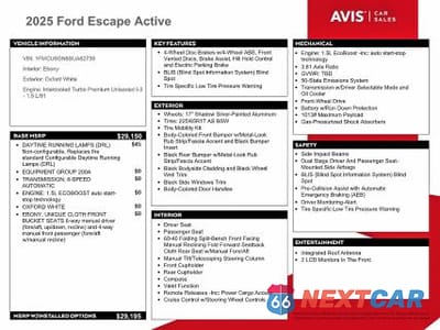 Zdjęcie 13 z 13 samochodu: 2025 FORD ESCAPE ACTIVE VIN:1FMCU0GN6SUA62738 - miniatura