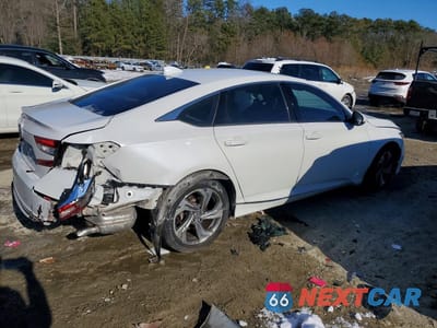 Trzecie zdjęcie samochodu z tyłu: 2018 HONDA ACCORD EX VIN:1HGCV1F40JA141291 - miniatura