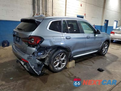 Trzecie zdjęcie samochodu z tyłu: 2023 BMW X3 XDRIVE30I VIN:5UX53DP06P9P63784 - miniatura