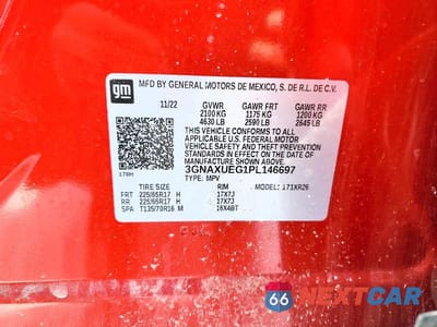 Zdjęcie 13 z 13 samochodu: 2023 CHEVROLET EQUINOX LT VIN:3GNAXUEG1PL146697 - miniatura