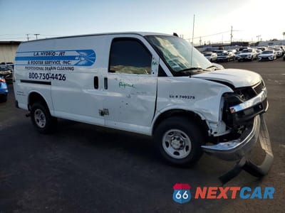 Czwarte zdjęcie samochodu z boku: 2023 CHEVROLET EXPRESS 2500 CARGO UTILITY / SERVICE VAN VIN:1GCWGAFPXP1208309 - miniatura