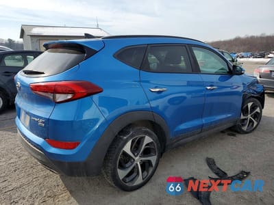 Trzecie zdjęcie samochodu z tyłu: 2016 HYUNDAI TUCSON LIMITED VIN:KM8J3CA24GU159924 - miniatura