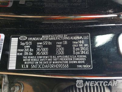 Zdjęcie 12 z 12 samochodu: 2024 HYUNDAI SANTA CRUZ NIGHT VIN:5NTJCDAF0RH090368 - miniatura