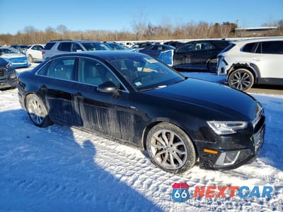 Czwarte zdjęcie samochodu z boku: 2019 AUDI A4 PREMIUM PLUS VIN:WAUENAF46KA114117 - miniatura