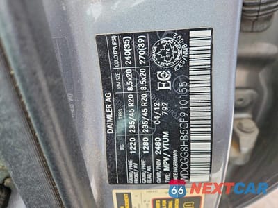 Zdjęcie 13 z 13 samochodu: 2012 MERCEDES-BENZ GLK 350 4MATIC VIN:WDCGG8HB5CF910155 - miniatura