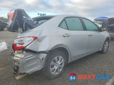 Trzecie zdjęcie samochodu z tyłu: 2016 TOYOTA COROLLA L VIN:5YFBURHE6GP501377 - miniatura