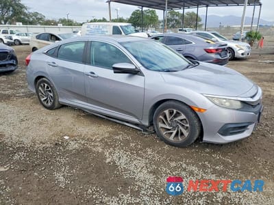 Czwarte zdjęcie samochodu z boku: 2016 HONDA CIVIC EX VIN:19XFC2F75GE207115 - miniatura