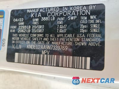 Zdjęcie 13 z 13 samochodu: 2022 KIA SELTOS S VIN:KNDEU2AA9N7339769 - miniatura