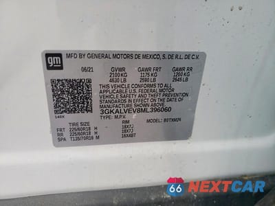 Zdjęcie 12 z 12 samochodu: 2021 GMC TERRAIN SLT VIN:3GKALVEV8ML396060 - miniatura