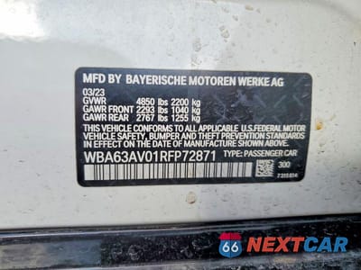 Zdjęcie 13 z 13 samochodu: 2024 BMW 430I GRAN COUPE VIN:WBA63AV01RFP72871 - miniatura