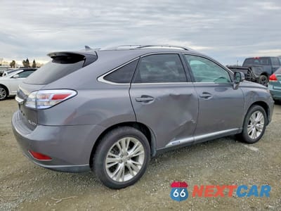 Trzecie zdjęcie samochodu z tyłu: 2012 LEXUS RX 450H BASE VIN:JTJBC1BA9C2427825 - miniatura