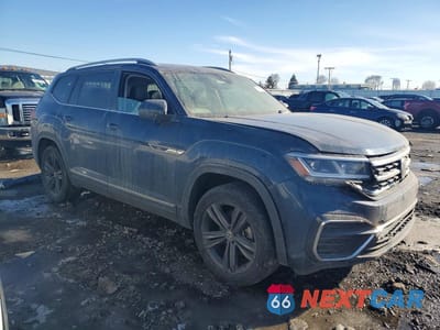 Czwarte zdjęcie samochodu z boku: 2022 VOLKSWAGEN ATLAS SEL R-LINE VIN:1V2AR2CA6NC545912 - miniatura