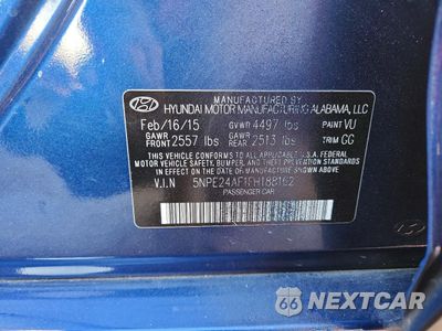 Zdjęcie 12 z 13 samochodu: 2015 HYUNDAI SONATA SE VIN:5NPE24AF1FH188162 - miniatura