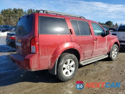 Trzecie zdjęcie samochodu z tyłu: 2012 NISSAN PATHFINDER S VIN:5N1AR1NB5CC617001 - miniatura