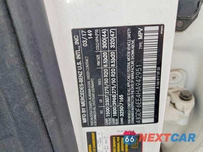 Zdjęcie 13 z 13 samochodu: 2017 MERCEDES-BENZ GLS 450 4MATIC VIN:4JGDF6EE4HA942951 - miniatura