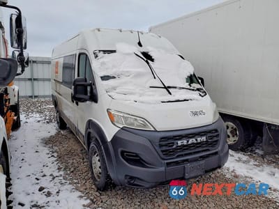 Czwarte zdjęcie samochodu z boku: 2023 RAM PROMASTER 3500 DELIVERY VAN VIN:3C6MRVJG9PE507987 - miniatura