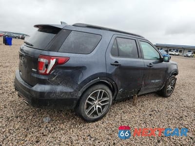 Trzecie zdjęcie samochodu z tyłu: 2017 FORD EXPLORER SPORT VIN:1FM5K8GT0HGA06202 - miniatura