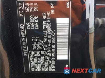 Zdjęcie 12 z 12 samochodu: 2013 VOLVO XC90 3.2 VIN:YV4952CY5D1650560 - miniatura