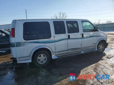 Trzecie zdjęcie samochodu z tyłu: 1998 CHEVROLET EXPRESS G1500 VIN:1GBFG15R5W1032579 - miniatura