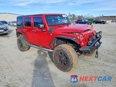 Czwarte zdjęcie samochodu z boku: 2014 JEEP WRANGLER UNLIMITED SPORT VIN:1C4BJWDG4EL299448 - miniatura