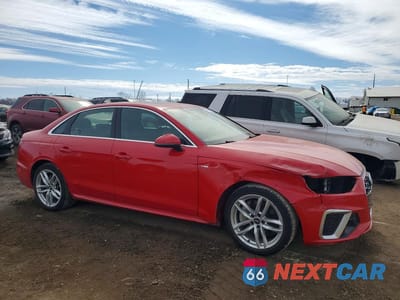 Czwarte zdjęcie samochodu z boku: 2020 AUDI A4 PREMIUM PLUS VIN:WAUENAF49LA050706 - miniatura