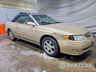 Czwarte zdjęcie samochodu z boku: 2002 TOYOTA CAMRY SOLARA SLE V6 VIN:2T1FF28P62C590803 - miniatura