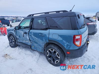 Drugie zdjęcie samochodu z przodu: 2022 FORD BRONCO SPORT OUTER BANKS VIN:3FMCR9C66NRD07263 - miniatura