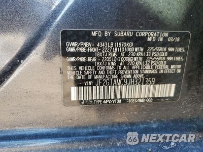 Zdjęcie 13 z 14 samochodu: 2018 SUBARU CROSSTREK LIMITED VIN:JF2GTAMC9JH321359 - miniatura