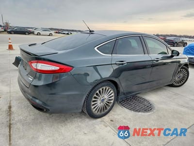 Trzecie zdjęcie samochodu z tyłu: 2015 FORD FUSION TITANIUM VIN:3FA6P0K96FR127433 - miniatura
