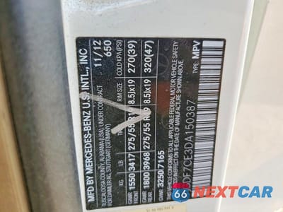 Zdjęcie 13 z 13 samochodu: 2013 MERCEDES-BENZ GL 450 4MATIC VIN:4JGDF7CE3DA150387 - miniatura