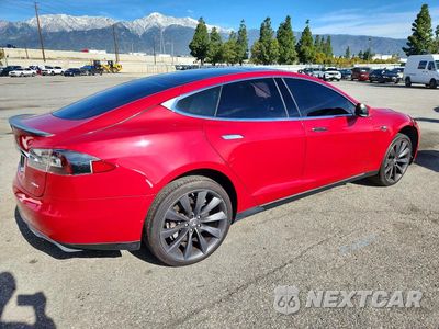 Trzecie zdjęcie samochodu z tyłu: 2013 TESLA MODEL S VIN:5YJSA1DP0DFP09389 - miniatura