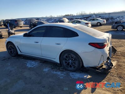 Drugie zdjęcie samochodu z przodu: 2023 BMW I4 EDRIVE 40 VIN:WBY73AW0XPFN92225 - miniatura