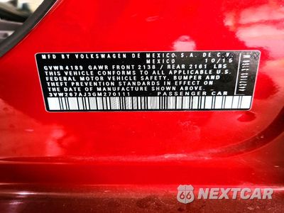 Zdjęcie 12 z 12 samochodu: 2016 VOLKSWAGEN JETTA S VIN:3VW267AJ3GM270111 - miniatura
