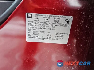 Zdjęcie 13 z 13 samochodu: 2017 CHEVROLET EQUINOX LT VIN:2GNFLFEK4H6243108 - miniatura