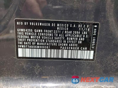 Zdjęcie 13 z 13 samochodu: 2019 VOLKSWAGEN GTI S VIN:3VW5T7AUXKM006361 - miniatura