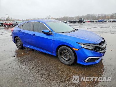 Czwarte zdjęcie samochodu z boku: 2019 HONDA CIVIC LX VIN:2HGFC2F61KH561915 - miniatura