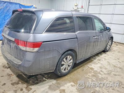 Trzecie zdjęcie samochodu z tyłu: 2016 HONDA ODYSSEY EXL VIN:5FNRL5H62GB128711 - miniatura