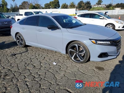 Czwarte zdjęcie samochodu z boku: 2021 HONDA ACCORD SPORT SE VIN:1HGCV1F46MA051504 - miniatura