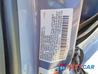 Zdjęcie 12 z 12 samochodu: 2022 HONDA ACCORD HYBRID SPORT VIN:1HGCV3F21NA002187 - miniatura