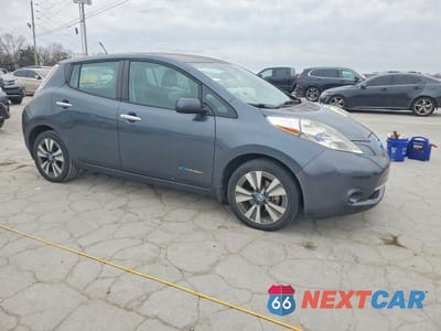 Czwarte zdjęcie samochodu z boku: 2013 NISSAN LEAF S VIN:1N4AZ0CP8DC409120 - miniatura