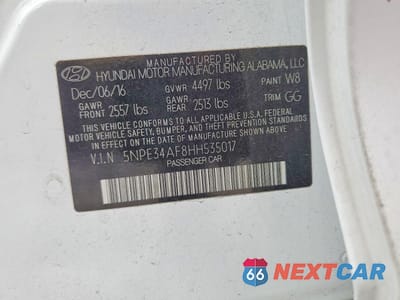 Zdjęcie 13 z 14 samochodu: 2017 HYUNDAI SONATA SPORT VIN:5NPE34AF8HH535017 - miniatura