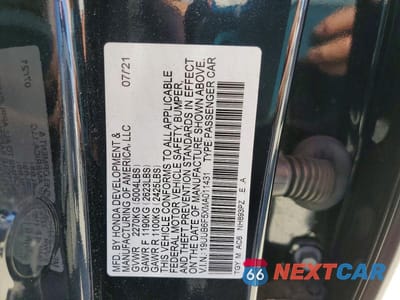 Zdjęcie 12 z 12 samochodu: 2021 ACURA TLX TECH A VIN:19UUB6F5XMA011431 - miniatura