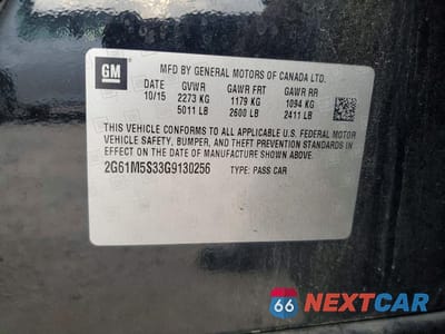 Zdjęcie 12 z 12 samochodu: 2016 CADILLAC XTS LUXURY COLLECTION VIN:2G61M5S33G9130256 - miniatura