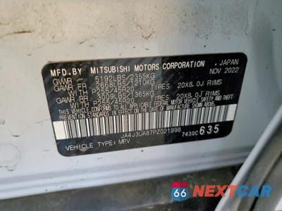Zdjęcie 13 z 13 samochodu: 2023 MITSUBISHI OUTLANDER SE VIN:JA4J3UA87PZ021998 - miniatura