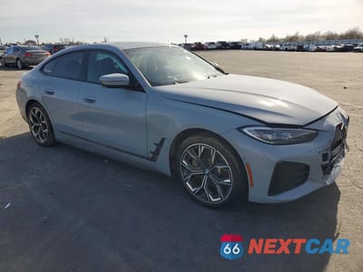 Czwarte zdjęcie samochodu z boku: 2022 BMW I4 EDRIVE 40 VIN:WBY73AW06NFN25084 - miniatura