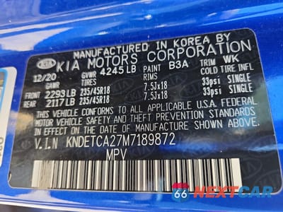 Zdjęcie 14 z 15 samochodu: 2021 KIA SELTOS SX VIN:KNDETCA27M7189872 - miniatura