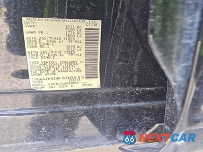 Zdjęcie 12 z 12 samochodu: 2017 NISSAN TITAN SV VIN:1N6AA1E61HN500555 - miniatura