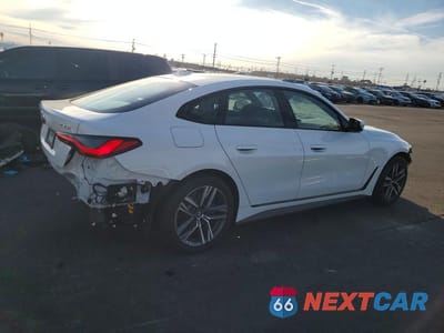 Trzecie zdjęcie samochodu z tyłu: 2023 BMW 430I GRAN COUPE VIN:WBA63AV02PFP12935 - miniatura