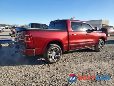 Trzecie zdjęcie samochodu z tyłu: 2019 RAM 1500 LIMITED VIN:1C6SRFHT0KN620117 - miniatura
